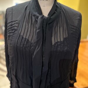 Trelise Cooper blouse - Goth coverup - black